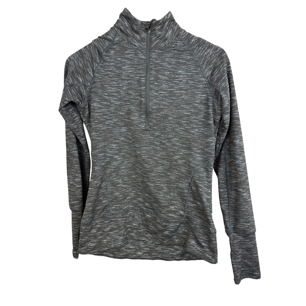 Mondetta Performance Quarter-Zip Pullover Women's XS Heathered Gray‎ Athletic